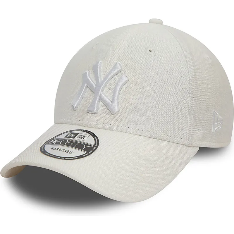 mutsid-kumer-valge-reguleeritav-9forty-linen-new-york-yankees-mlb-new-era