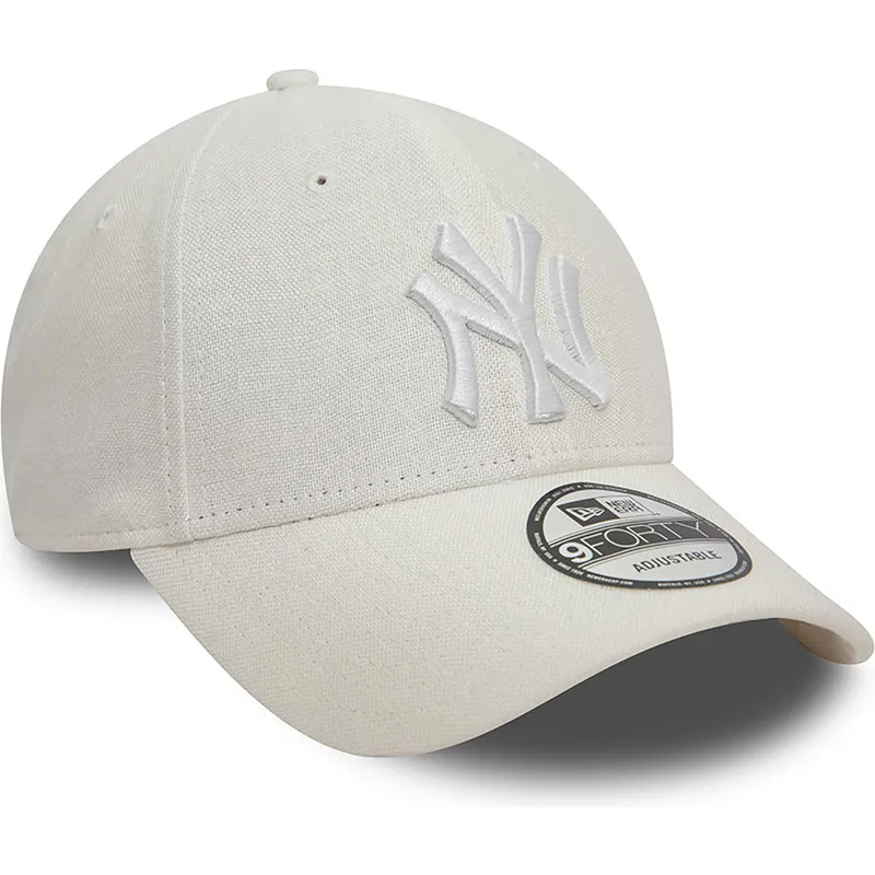 mutsid-kumer-valge-reguleeritav-9forty-linen-new-york-yankees-mlb-new-era