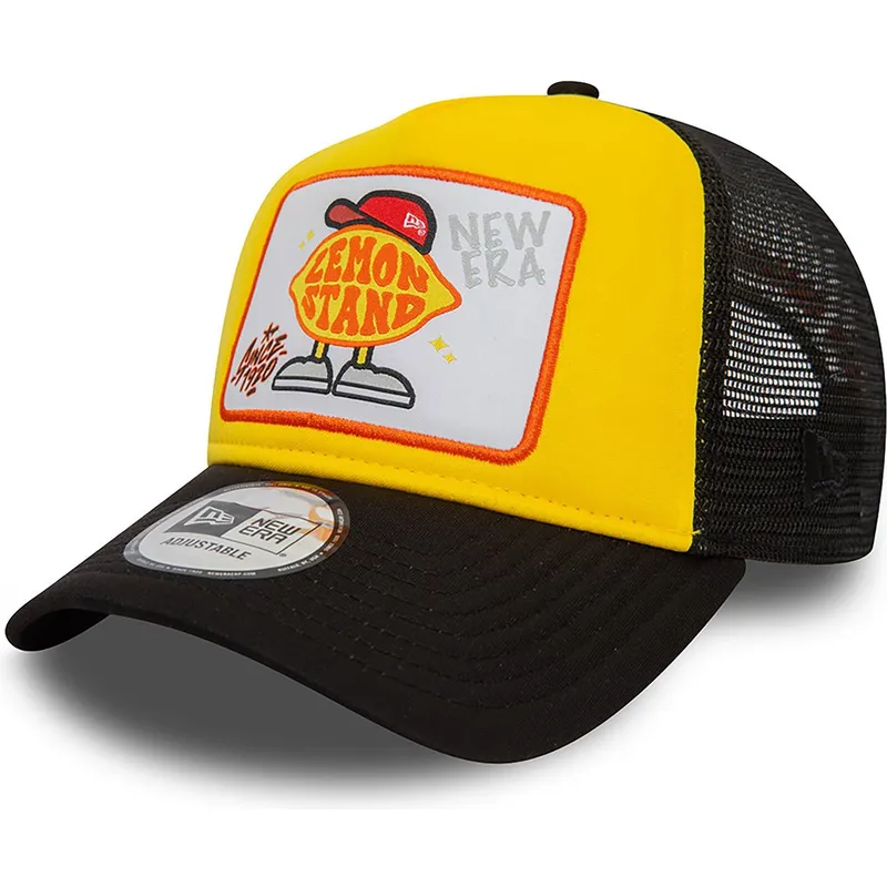 mutsid-kumer-kollane-snapback-lemon-stand-life-gave-me-lemons-a-frame-patch-new-era