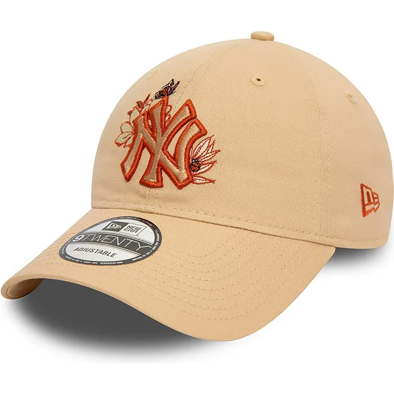 mutsid-kumer-pruun-reguleeritav-9twenty-floral-new-york-yankees-mlb-new-era