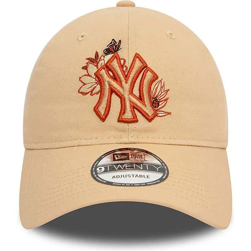 mutsid-kumer-pruun-reguleeritav-9twenty-floral-new-york-yankees-mlb-new-era