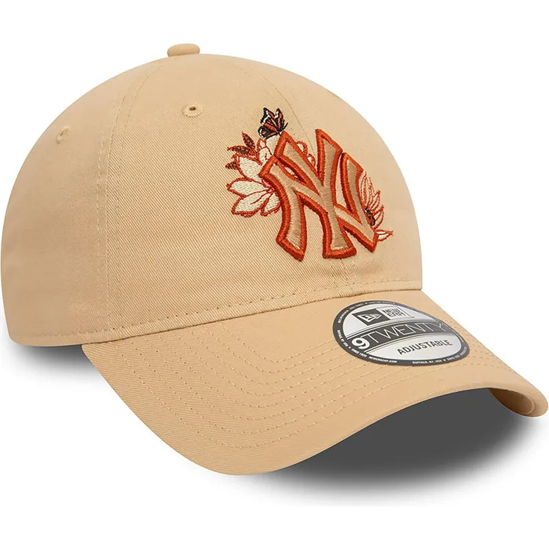 mutsid-kumer-pruun-reguleeritav-9twenty-floral-new-york-yankees-mlb-new-era