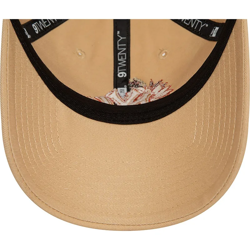 mutsid-kumer-pruun-reguleeritav-9twenty-floral-new-york-yankees-mlb-new-era