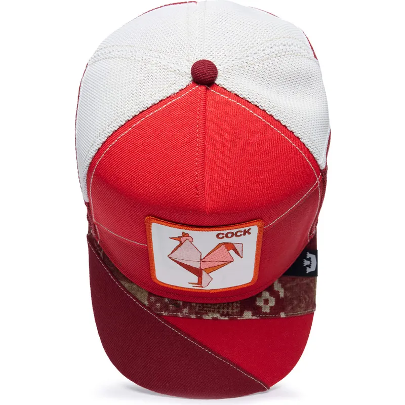 mutsid-kumer-punane-snapback-cock-courage-farmigami-the-farm-goorin-bros