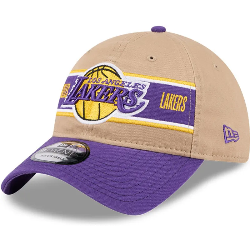 cap-kumer-brown-adjustable-strap-9twenty-draft-2024-los-angeles-lakers-nba-new-era