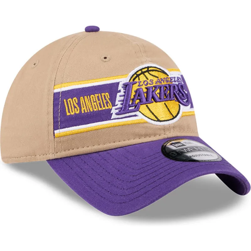 cap-kumer-brown-adjustable-strap-9twenty-draft-2024-los-angeles-lakers-nba-new-era