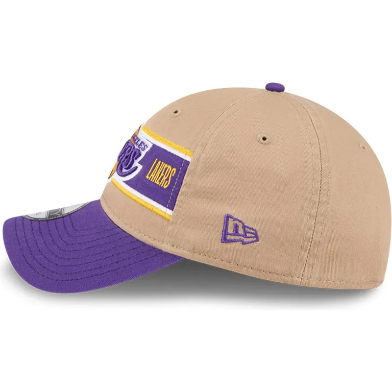 cap-kumer-brown-adjustable-strap-9twenty-draft-2024-los-angeles-lakers-nba-new-era