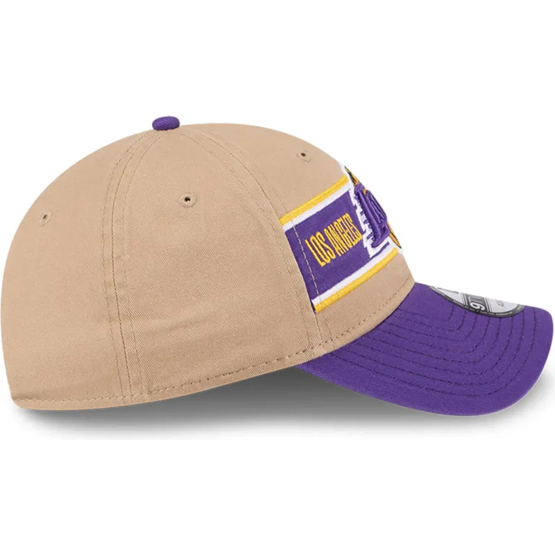 cap-kumer-brown-adjustable-strap-9twenty-draft-2024-los-angeles-lakers-nba-new-era