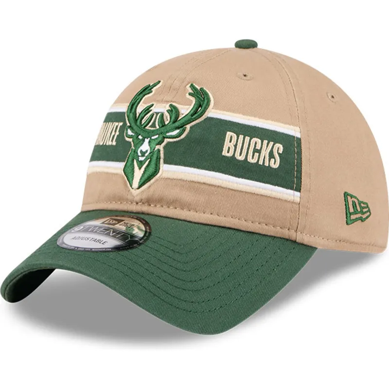 mutsid-kumer-pruun-reguleeritav-9twenty-draft-2024-milwaukee-bucks-nba-new-era