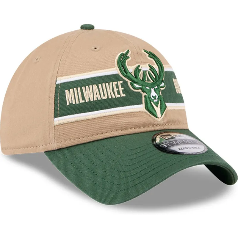 mutsid-kumer-pruun-reguleeritav-9twenty-draft-2024-milwaukee-bucks-nba-new-era