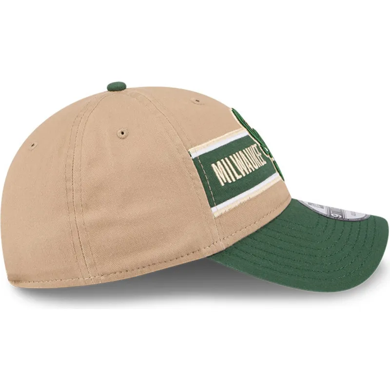 mutsid-kumer-pruun-reguleeritav-9twenty-draft-2024-milwaukee-bucks-nba-new-era