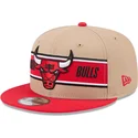 cap-lame-brown-snapback-9fifty-draft-2024-chicago-bulls-nba-new-era