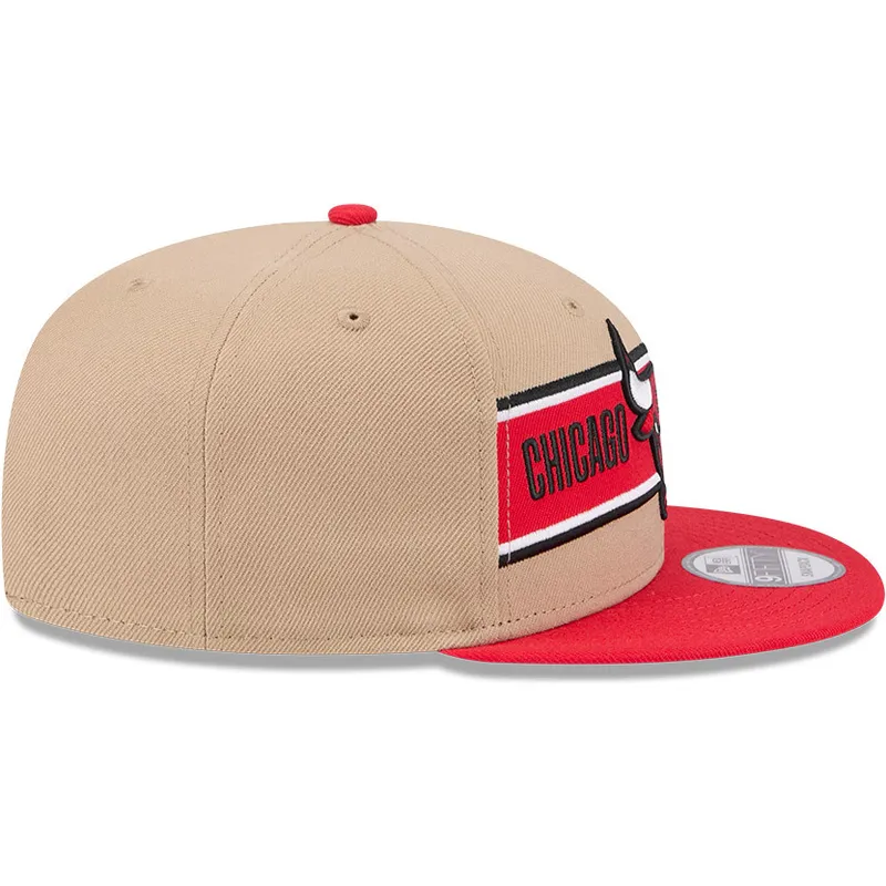 cap-lame-brown-snapback-9fifty-draft-2024-chicago-bulls-nba-new-era