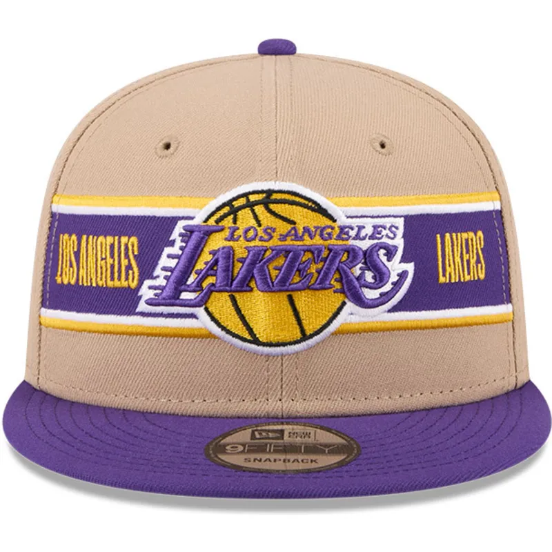 mutsid-lame-pruun-snapback-9fifty-draft-2024-los-angeles-lakers-nba-new-era
