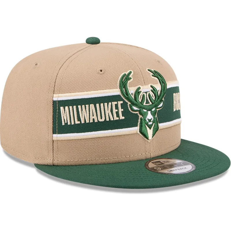 mutsid-lame-pruun-snapback-9fifty-draft-2024-milwaukee-bucks-nba-new-era