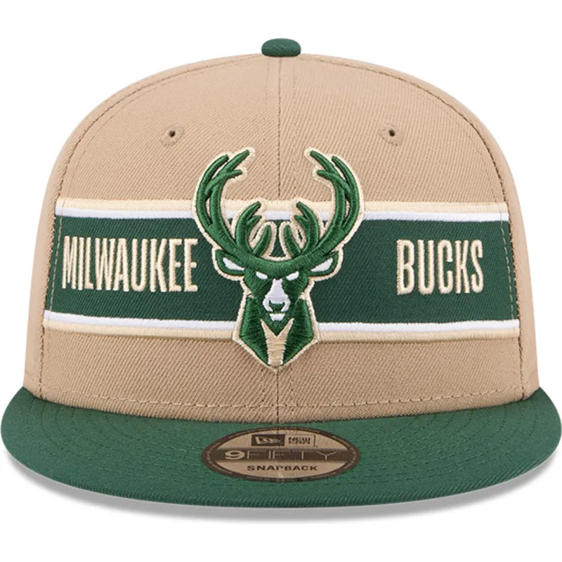 mutsid-lame-pruun-snapback-9fifty-draft-2024-milwaukee-bucks-nba-new-era
