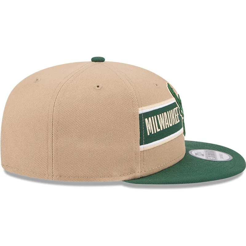 mutsid-lame-pruun-snapback-9fifty-draft-2024-milwaukee-bucks-nba-new-era