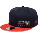 new-era-flat-brim-9fifty-essential-red-bull-racing-formula-1-navy-blue-and-orange-snapback-cap