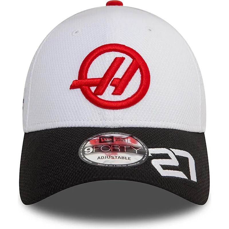 mutsid-kumer-valge-snapback-nico-hulkenberg-9forty-haas-f1-team-formula-1-new-era