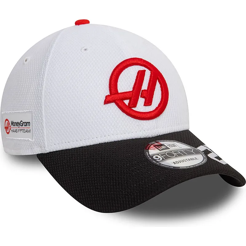 cap-kumer-white-snapback-nico-hulkenberg-9forty-haas-f1-team-formula-1-new-era