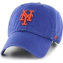 47-brand-curved-brim-new-york-mets-mlb-clean-up-blue-cap