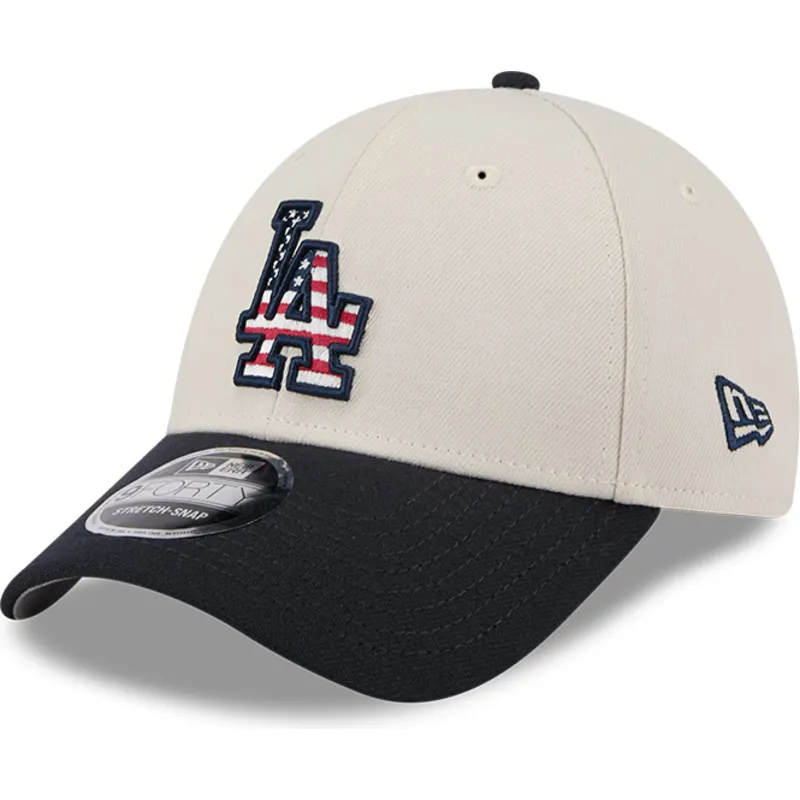 mutsid-kumer-beez-snapback-9forty-stretch-snap-4th-of-july-los-angeles-dodgers-mlb-new-era