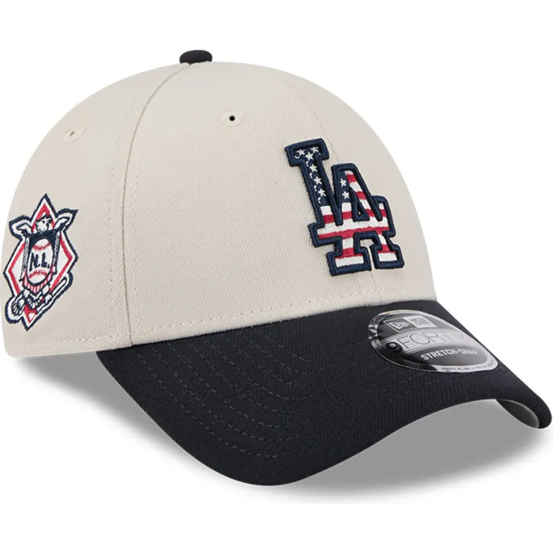 mutsid-kumer-beez-snapback-9forty-stretch-snap-4th-of-july-los-angeles-dodgers-mlb-new-era
