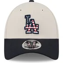 mutsid-kumer-beez-snapback-9forty-stretch-snap-4th-of-july-los-angeles-dodgers-mlb-new-era