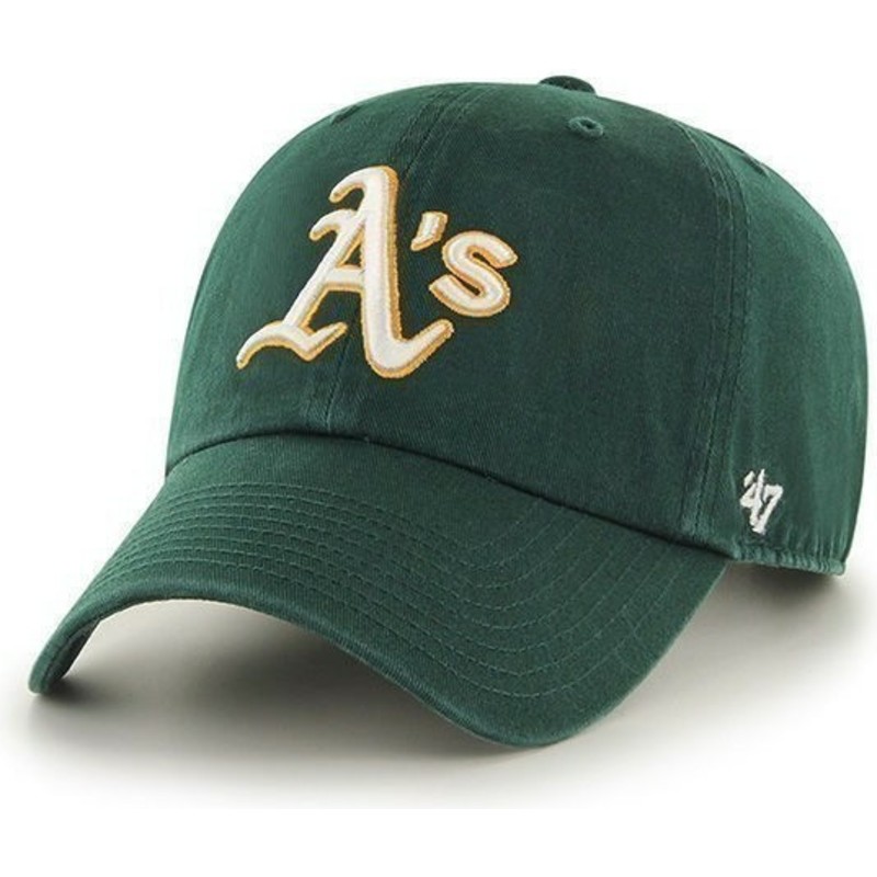 47-brand-curved-brim-oakland-athletics-mlb-clean-up-green-cap