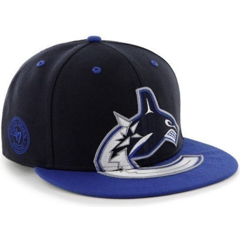 47-brand-flat-brim-vancouver-canucks-nhl-black-and-white-snapback-cap