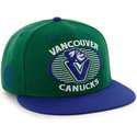 47-brand-flat-brim-vancouver-canucks-nhl-green-and-blue-snapback-cap