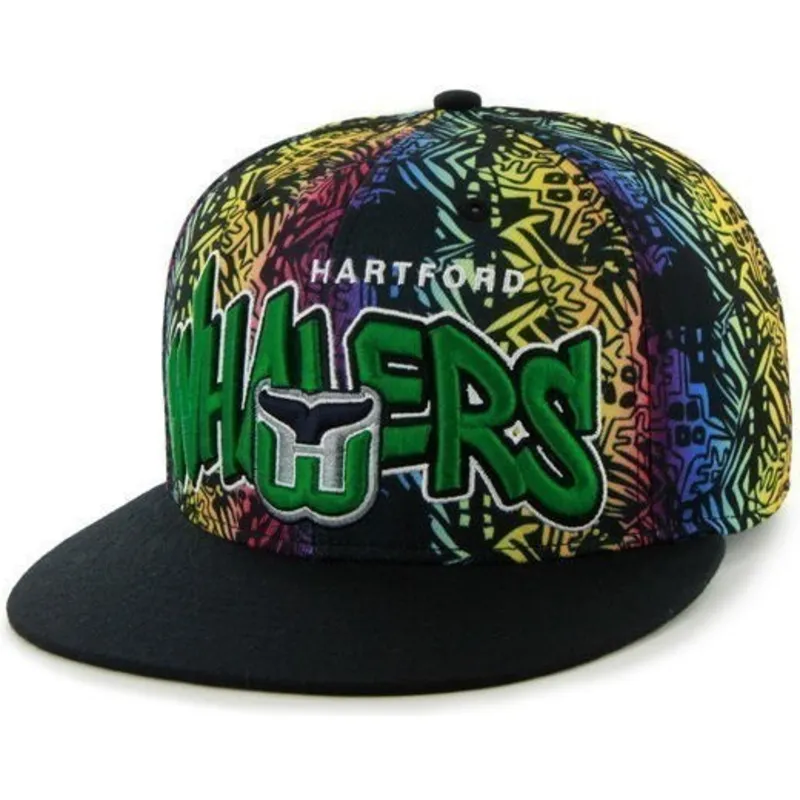 mutsid-lame-roheline-snapback-multicolor-hartford-whalers-nhl-47-brand