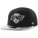 47-brand-flat-brim-los-angeles-kings-nhl-black-snapback-cap