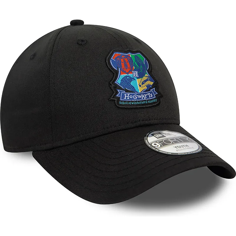 mutsid-kumer-must-snapback-lastele-9forty-hogwarts-harry-potter-new-era