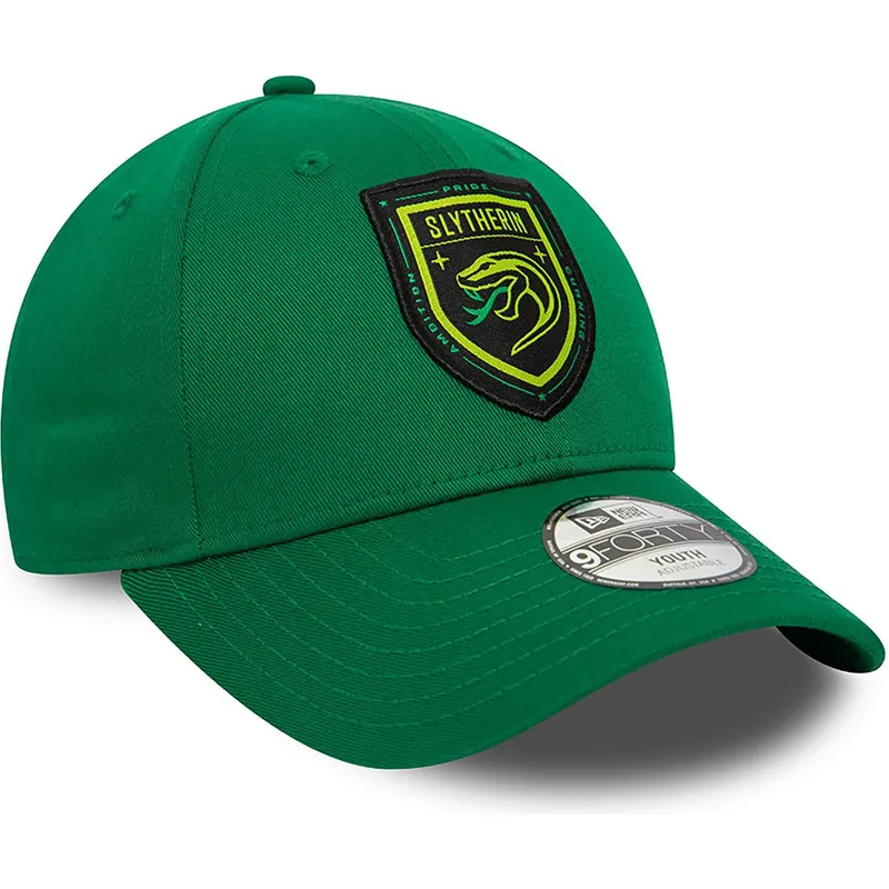 mutsid-kumer-roheline-snapback-lastele-9forty-slytherin-harry-potter-new-era