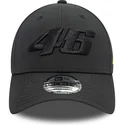 new-era-curved-brim-black-logo-9forty-geo-undervisor-print-valentino-rossi-vr46-motogp-black-adjustable-cap