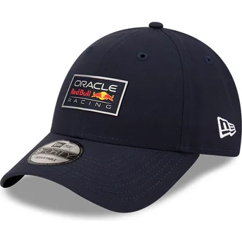 New Era Curved Brim 9FORTY REPREVE Graphic Red Bull Racing Formula 1 Navy Blue Adjustable Cap