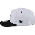 new-era-curved-brim-golfer-chrome-logo-new-york-yankees-mlb-white-and-black-snapback-cap