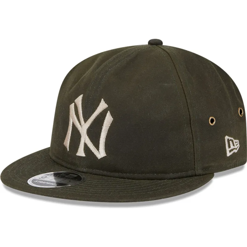 mutsid-lame-roheline-reguleeritav-9fifty-waxed-canvas-new-york-yankees-mlb-new-era