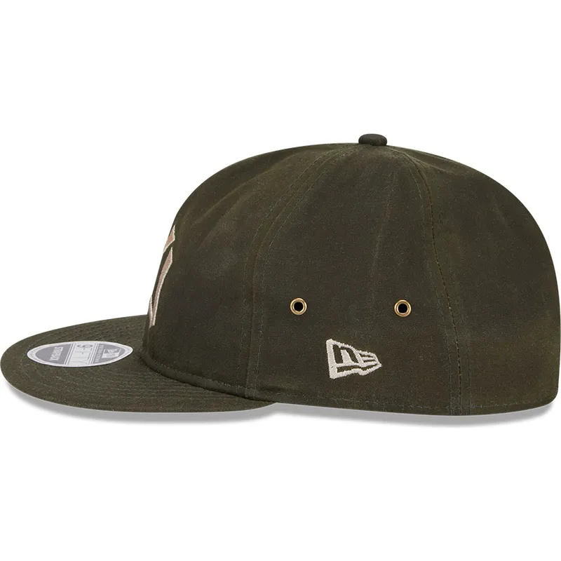 mutsid-lame-roheline-reguleeritav-9fifty-waxed-canvas-new-york-yankees-mlb-new-era