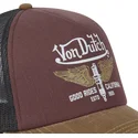 von-dutch-crew18-maroon-black-and-brown-trucker-hat