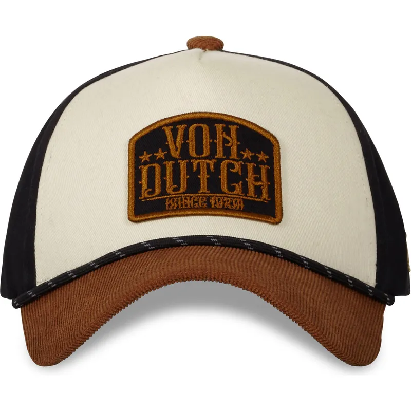 mutsid-kumer-pruun-snapback-vint01-von-dutch