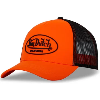 Von Dutch FLU O Orange and Black Trucker Hat