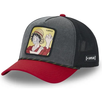 Capslab Monkey D. Luffy OP4 MUG One Piece Black and Red Trucker Hat