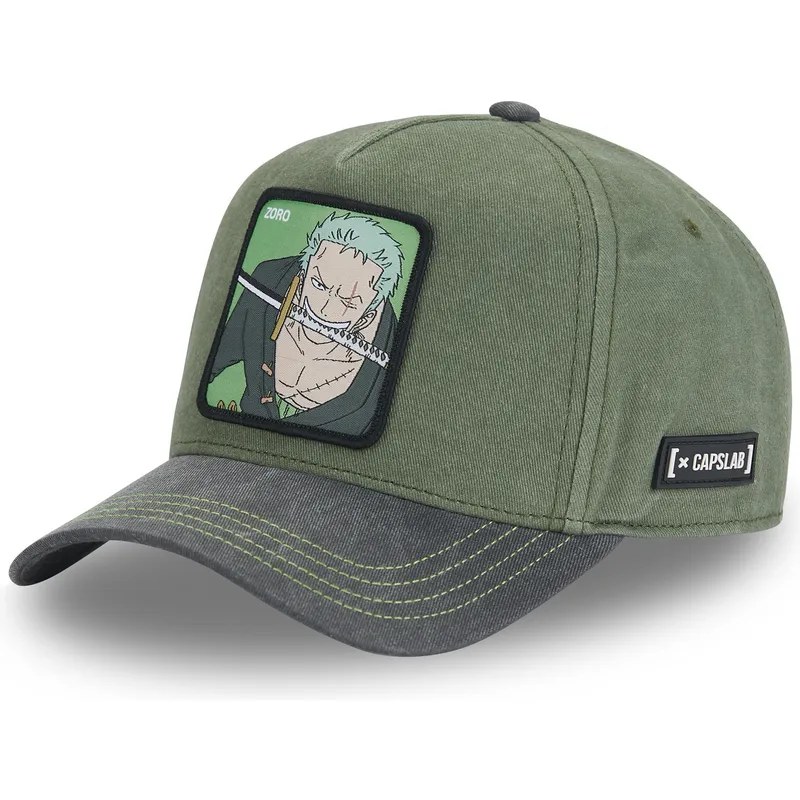mutsid-kumer-roheline-snapback-op4-zor-roronoa-zoro-one-piece-capslab