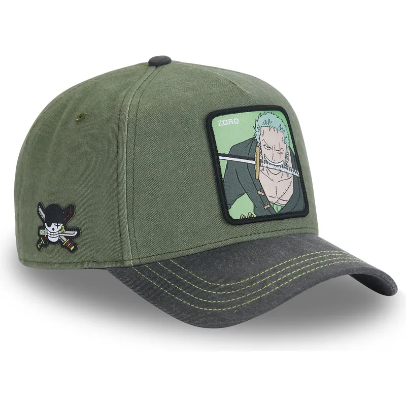 mutsid-kumer-roheline-snapback-op4-zor-roronoa-zoro-one-piece-capslab