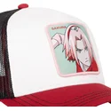 capslab-sakura-haruno-pin-naruto-beige-red-and-black-trucker-hat