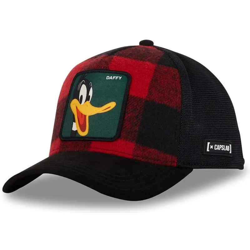 mutsid-kumer-punane-snapback-loo10-lum-daffy-duck-looney-tunes-capslab