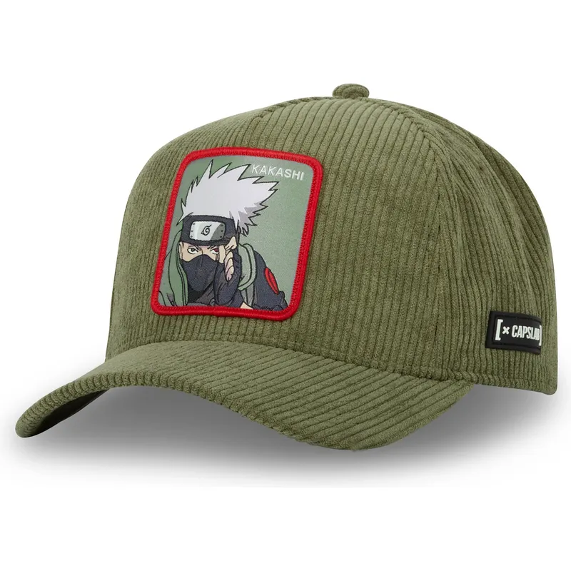 mutsid-kumer-roheline-snapback-ns3-cor-kakashi-hatake-naruto-capslab