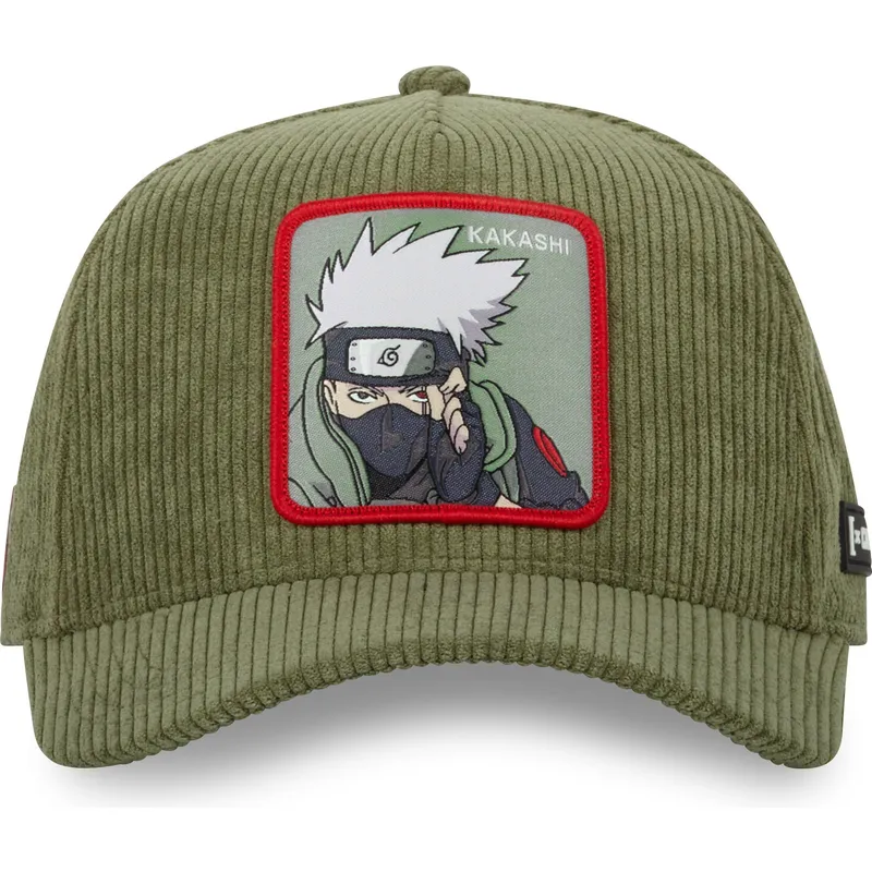 mutsid-kumer-roheline-snapback-ns3-cor-kakashi-hatake-naruto-capslab